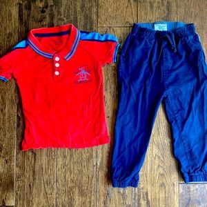 2T Penguin Polo with Matching Pants